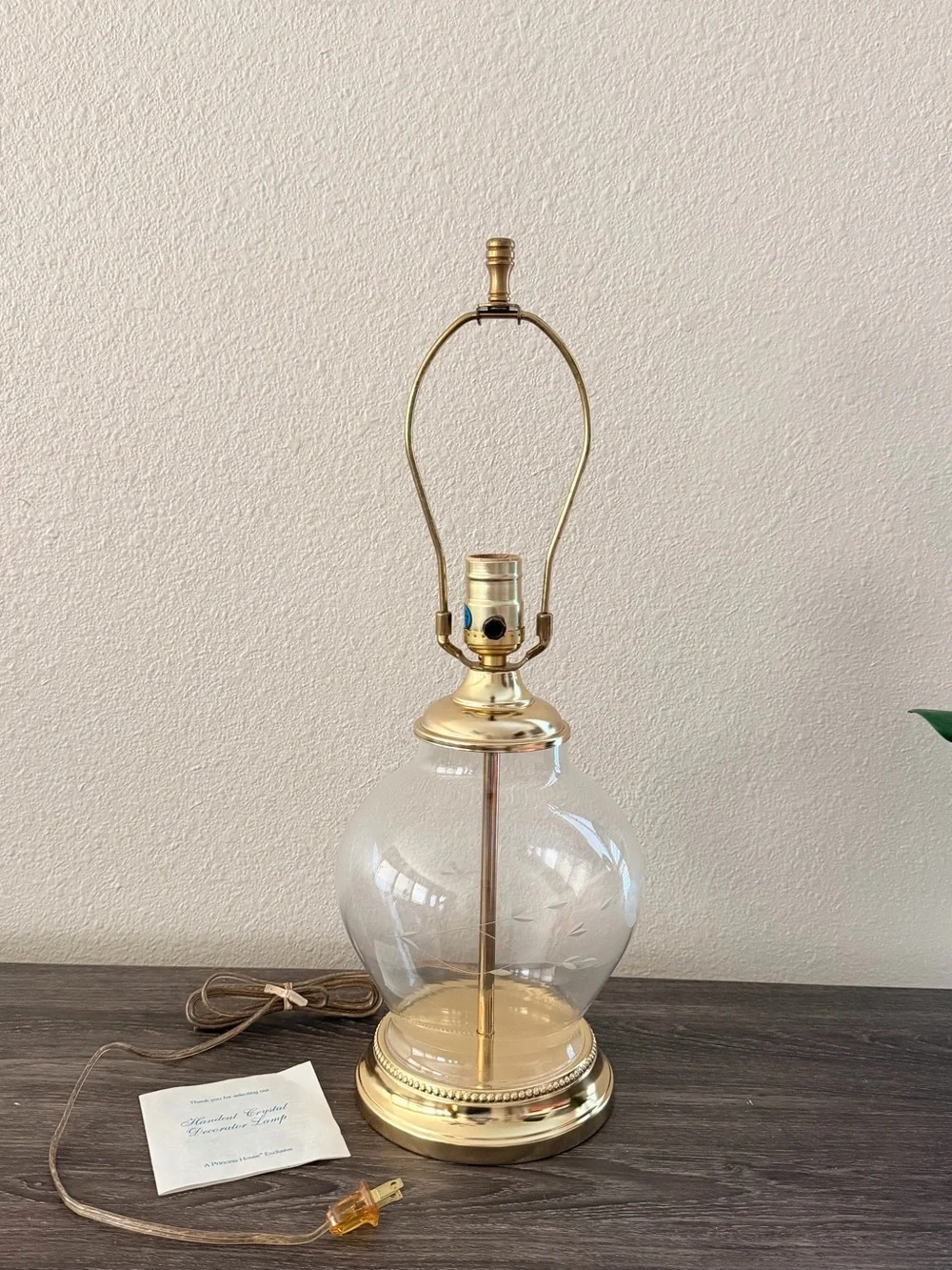 Princess House Heritage Ginger Jar Lamp #071